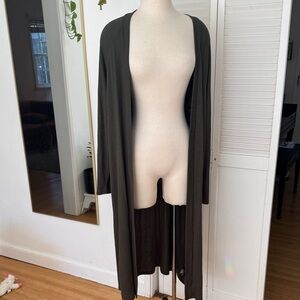 New WO Tags, torrid Long Open-Front Cardigan in Dark Olive